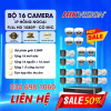 Trọn Bộ 16 camera hikvision